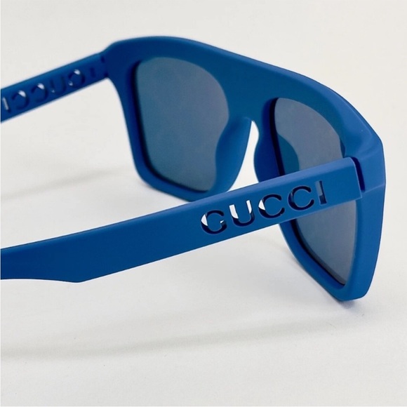Gucci GG Logo Lens Blue Sunglasses NEW